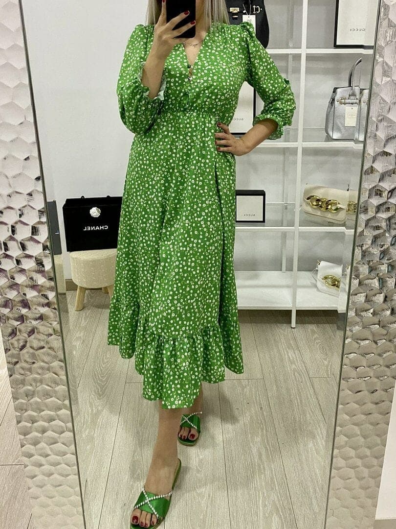 Robe Latina vert