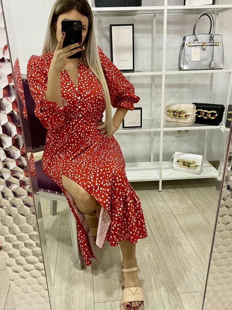 Robe Latina rouge – Image 4