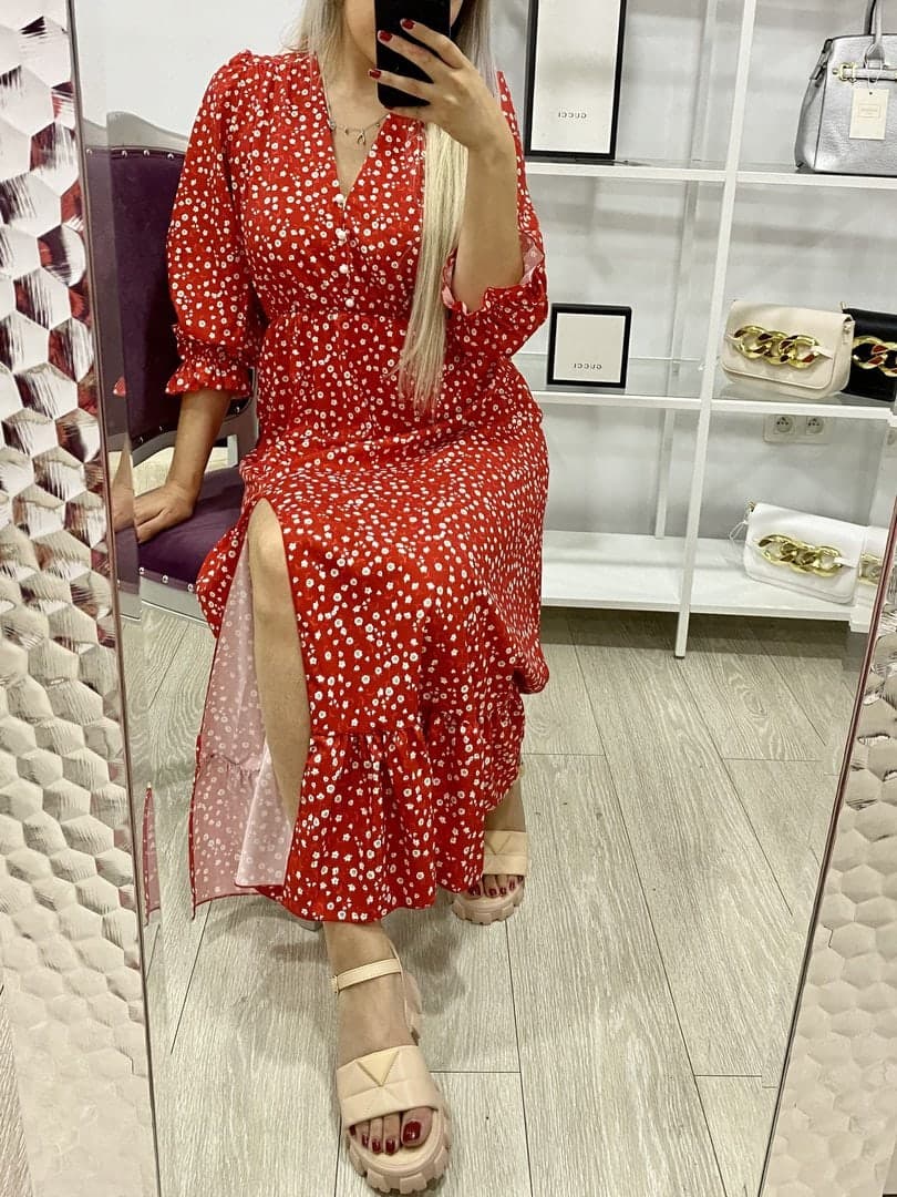 Robe Latina rouge – Image 3