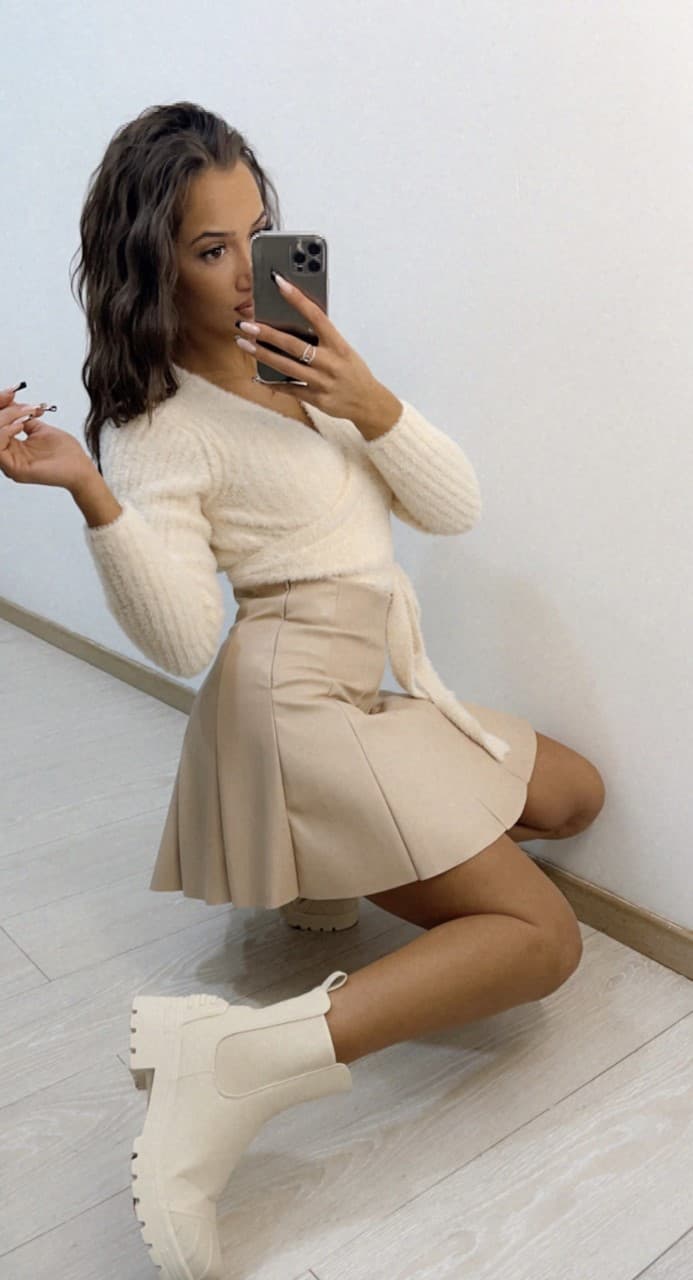 jupe Louise beige – Image 3