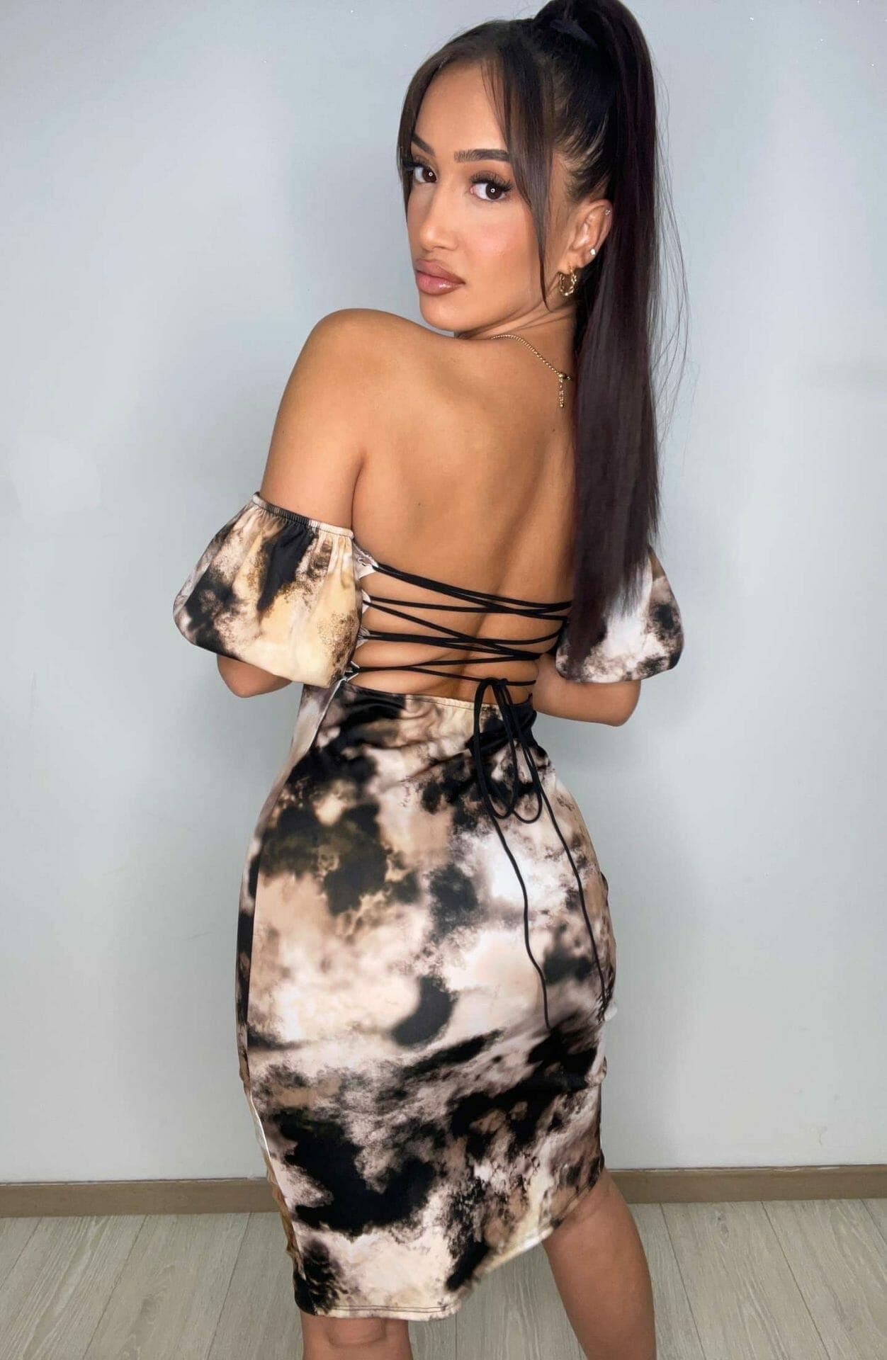 Robe Nadiya brune