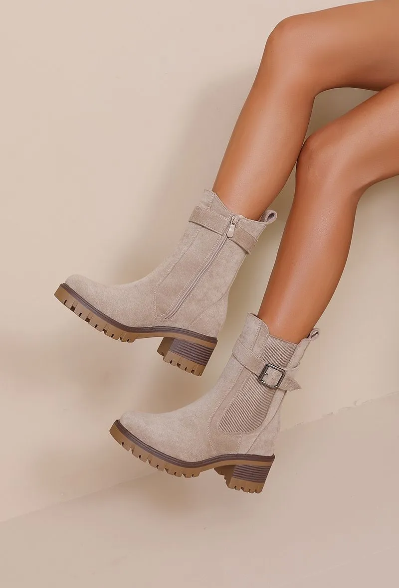 bottines beige Lilou